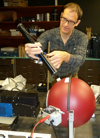 In-house sensor calibration at UAF Hylab by Don Hampton. Photo credit: Meghan Murphy