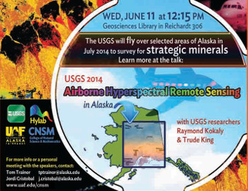 USGS Hyperspectral Talk. Image Credit: Meghan Murphy, PIO, CNSM, UAF